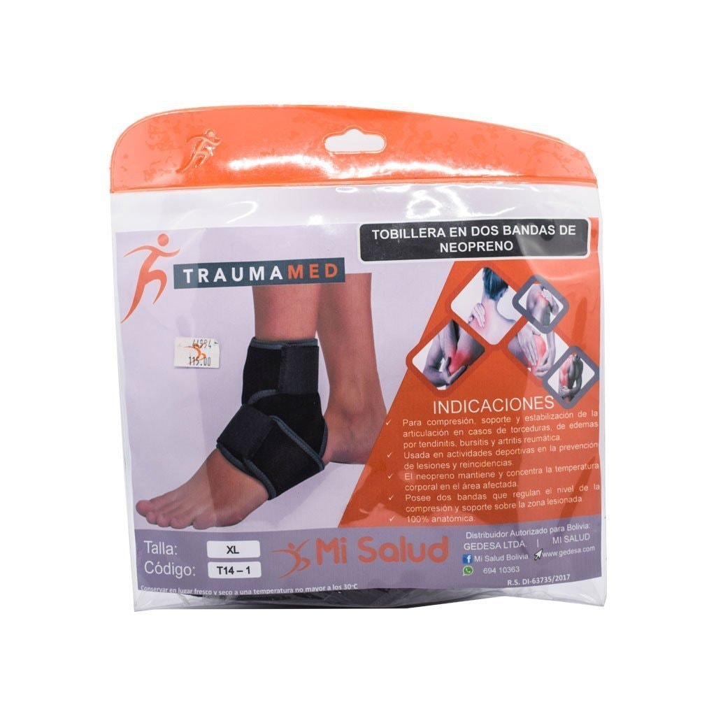 Tobillera en Dos Bandas de Neopreno