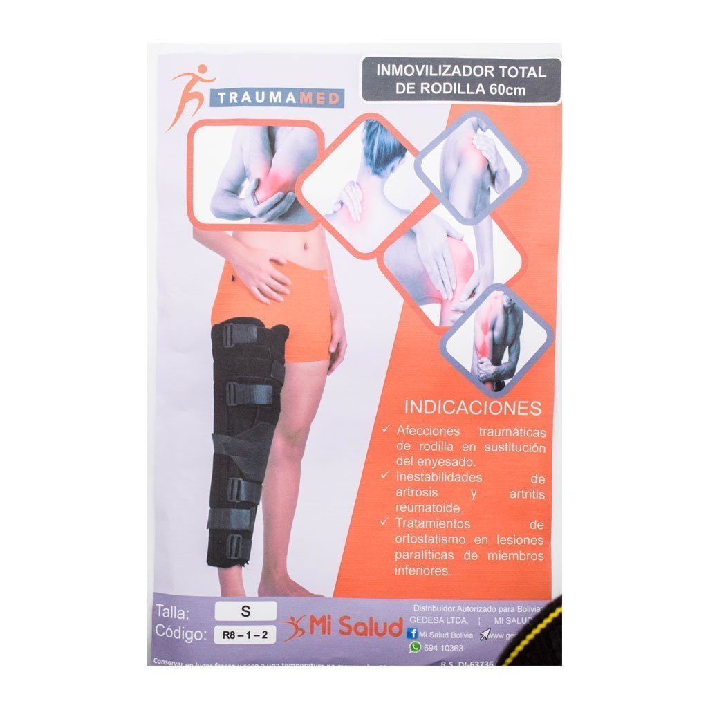 Inmovilizador Total de Rodilla 50/60/70 cm